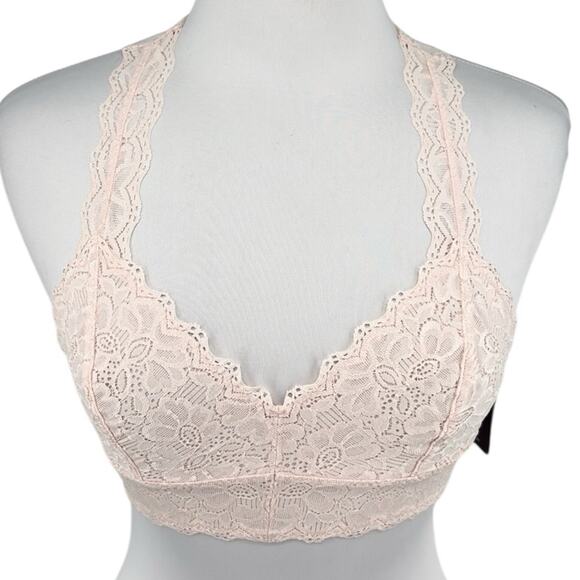 Jezebel Other - Felina Jezebel Women’s Pale Pink Lace Bralette Size Small New